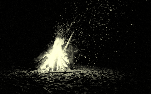 Hawaii beachfire