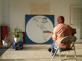 New World Ballgame 1; 60in x 60in